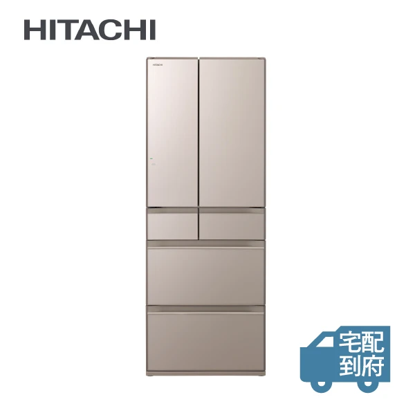 【HITACHI 日立】614L一級能效變頻六門冰箱-琉璃金 (RHW620RJ-XN)