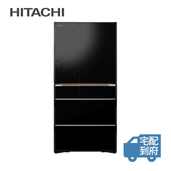 【HITACHI 日立】741公升日本原裝智能遠端遙控六門冰箱-琉璃黑(RZXC740KJ)(RZXC740KJ)