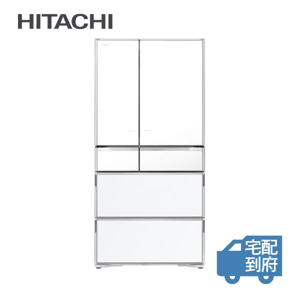 【HITACHI 日立】741公升日本原裝智能遠端遙控六門冰箱-琉璃白(RZXC740KJ)(RZXC740KJ)