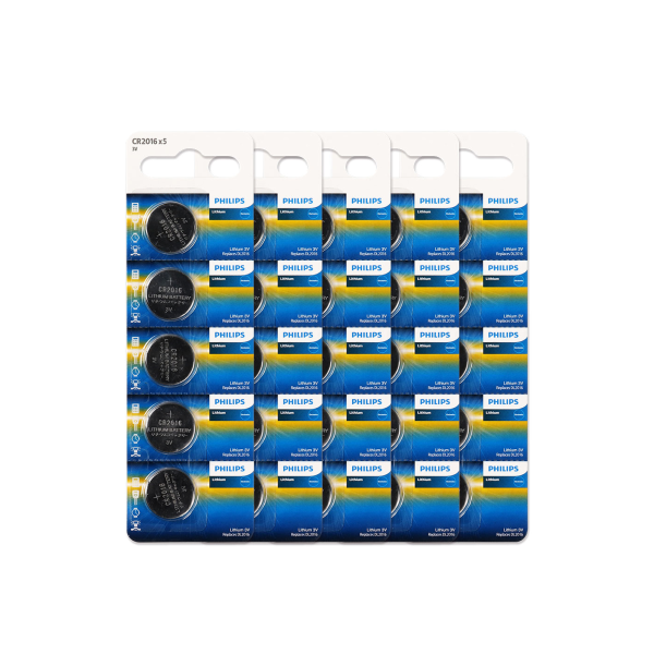 【PHILIPS 飛利浦】鈕扣型電池CR2016 25入