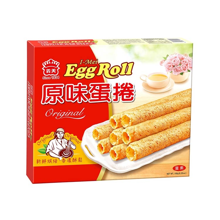 【義美】原味蛋卷(180g) - 全聯全電商