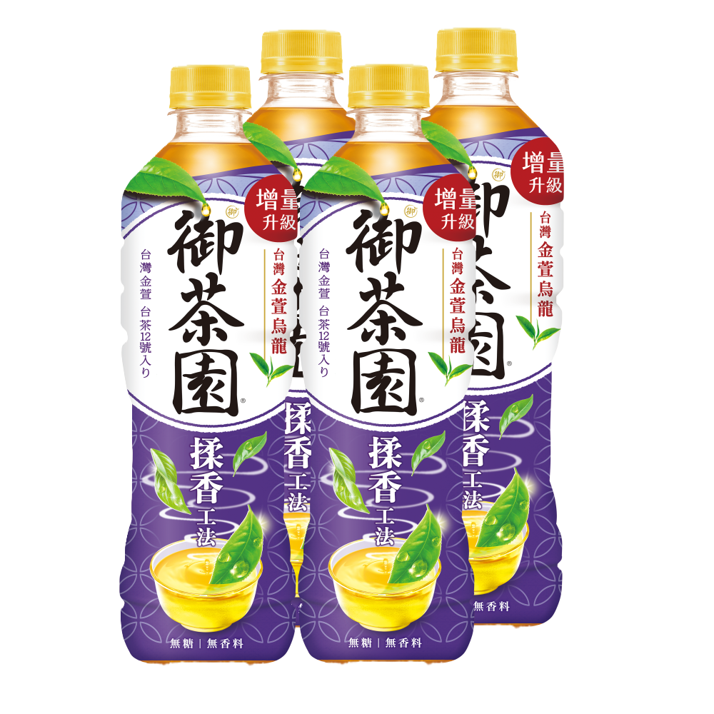 新品 台湾　烏龍茶　金萱茶 御茶園】台灣金萱烏龍茶-無糖(590ml*4入) - 全聯全電商