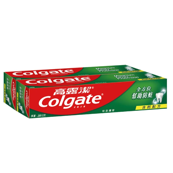 【Colgate 高露潔】含氟特涼薄荷牙膏(200g*2入)