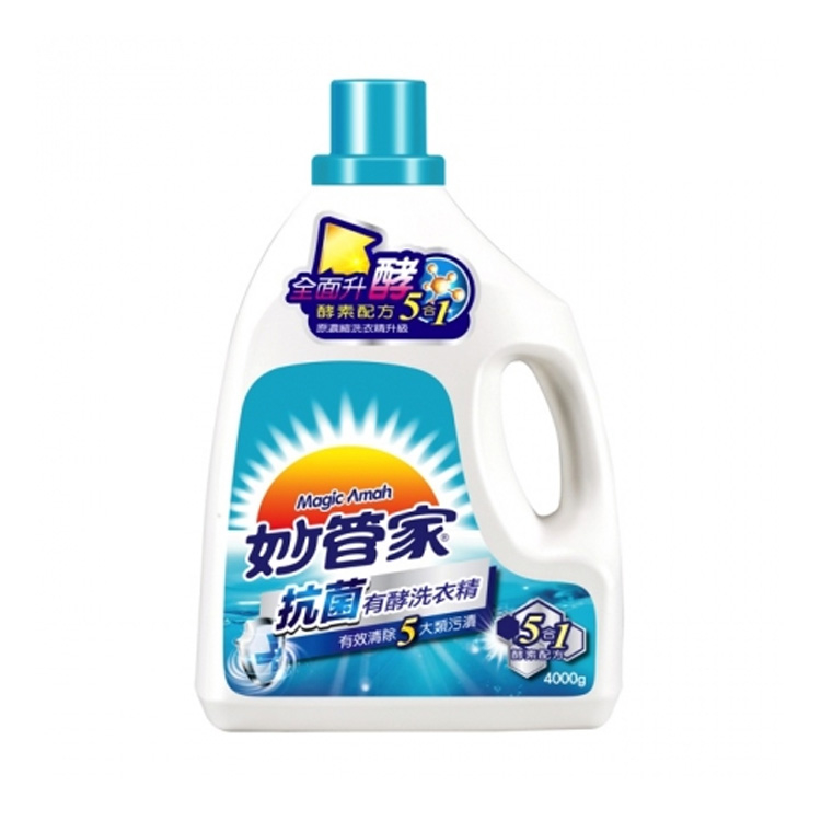 【妙管家】有酵洗衣精-抗菌 4000g(.)