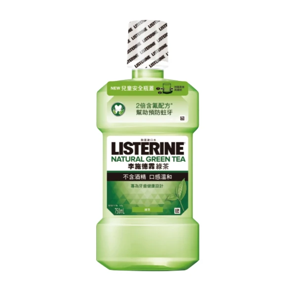 【LISTERINE 李施德霖】綠茶防蛀護齦漱口水(750ml)