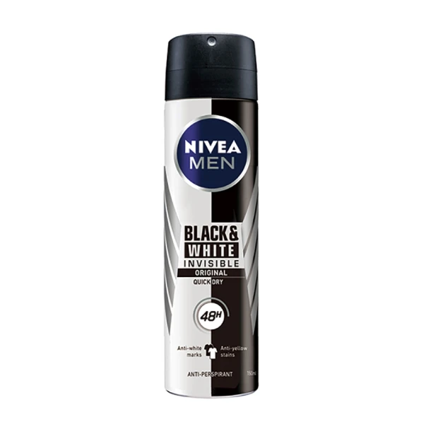 【NIVEA 妮維雅】男士 無印乾爽 止汗爽身噴霧(150ML)
