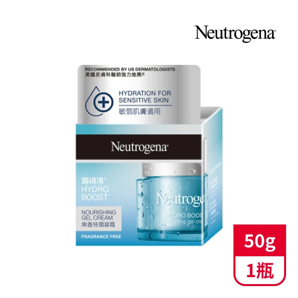 【Neutrogena 露得清】水活保濕無香特潤凝霜(50g)