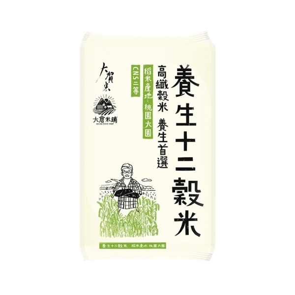 【大倉米鋪】養生十二穀米(1.2kg/CNS二等米)