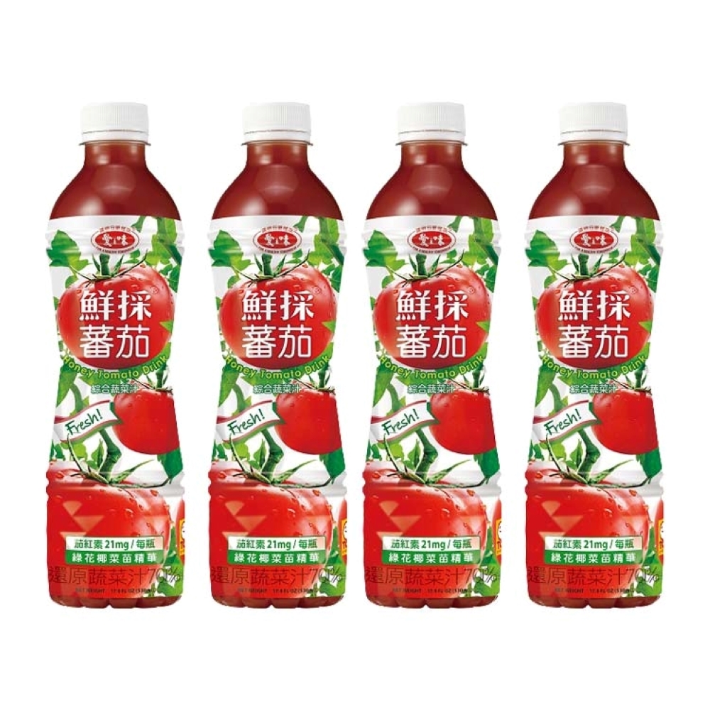 【愛之味】鮮採蕃茄蔬菜汁(530ml*4入) - 全聯線上購- …