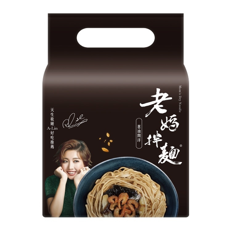 【老媽拌麵】蔥油開陽(134.8g*4包)