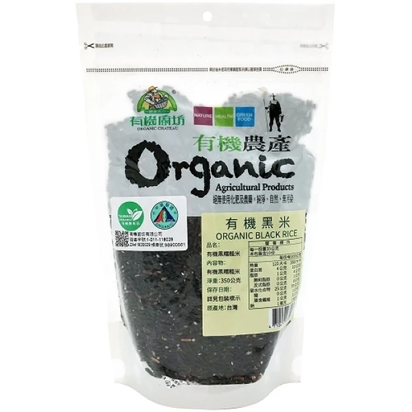【亨源生機】有機黑米(350g)