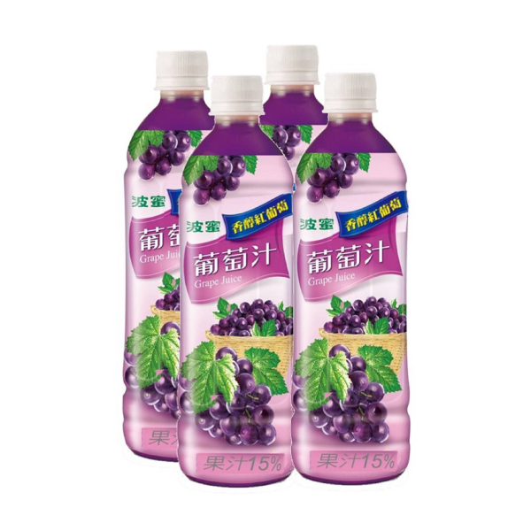【波蜜】葡萄汁(580ml*4入)