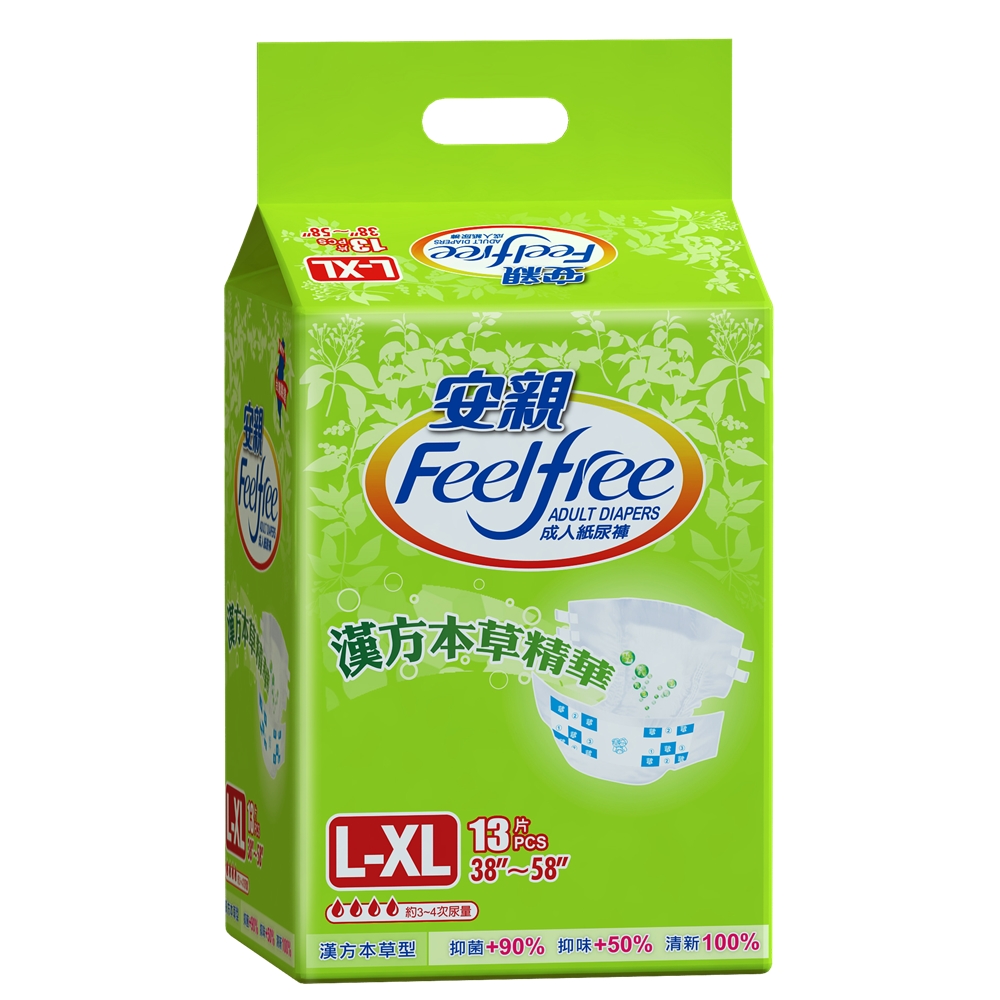 【安親】成人紙尿褲漢方草本(L-XL號/13片)