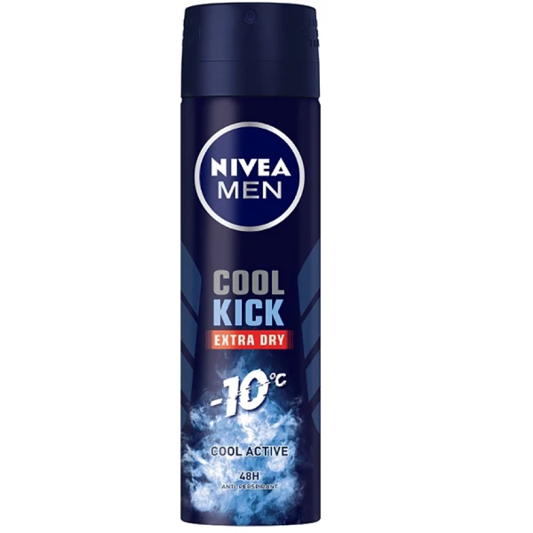 【NIVEA 妮維雅】男士止汗噴霧瞬間酷涼麝香(150ml)