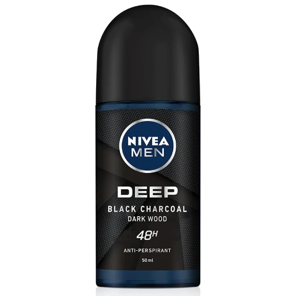 【NIVEA 妮維雅】男止汗乳液深極炭-清新魅力(50ml)