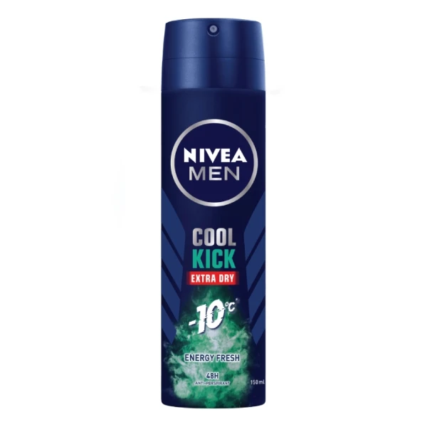 【NIVEA 妮維雅】男止汗噴霧瞬間酷涼柑橘(150ml)