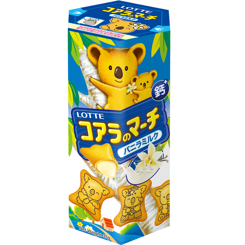 【LOTTE 樂天】小熊餅-牛奶風味(37g)