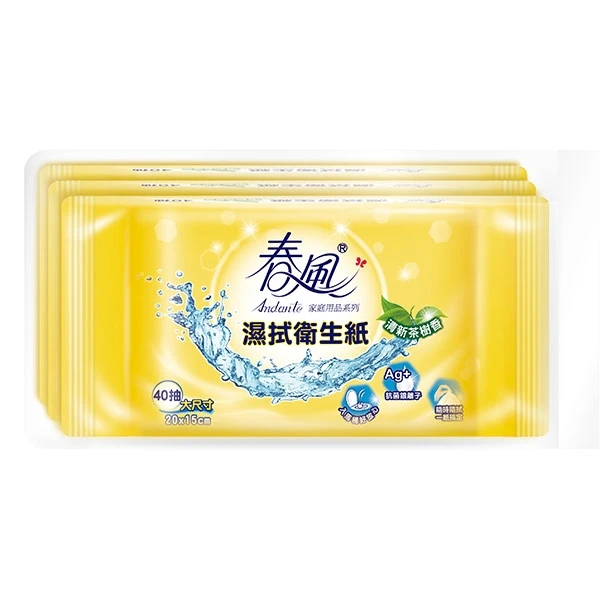 【春風】濕拭衛生紙(40抽*3包)