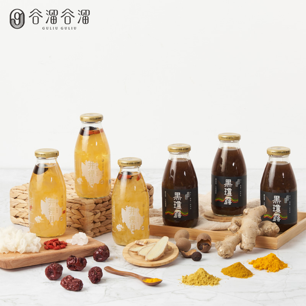 【谷溜谷溜】銀寶雙全(6入裝)(環保包裝)(每瓶295ml，一箱6入 口味：井裡月*3+黑瓊露*3)