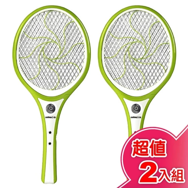 【zushiang 日象】特大迴旋充電式電蚊拍(2入組)(ZOEM-5188)