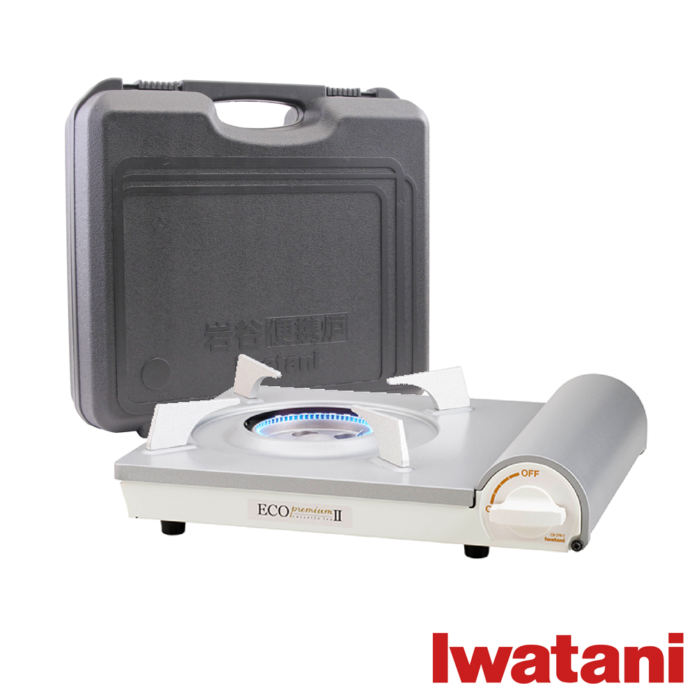 【Iwatani 岩谷】premiumII_日本ECO內焰式瓦斯爐2.9kw白色日本製搭贈岩谷黑色手提盒(CBEPR2+L1