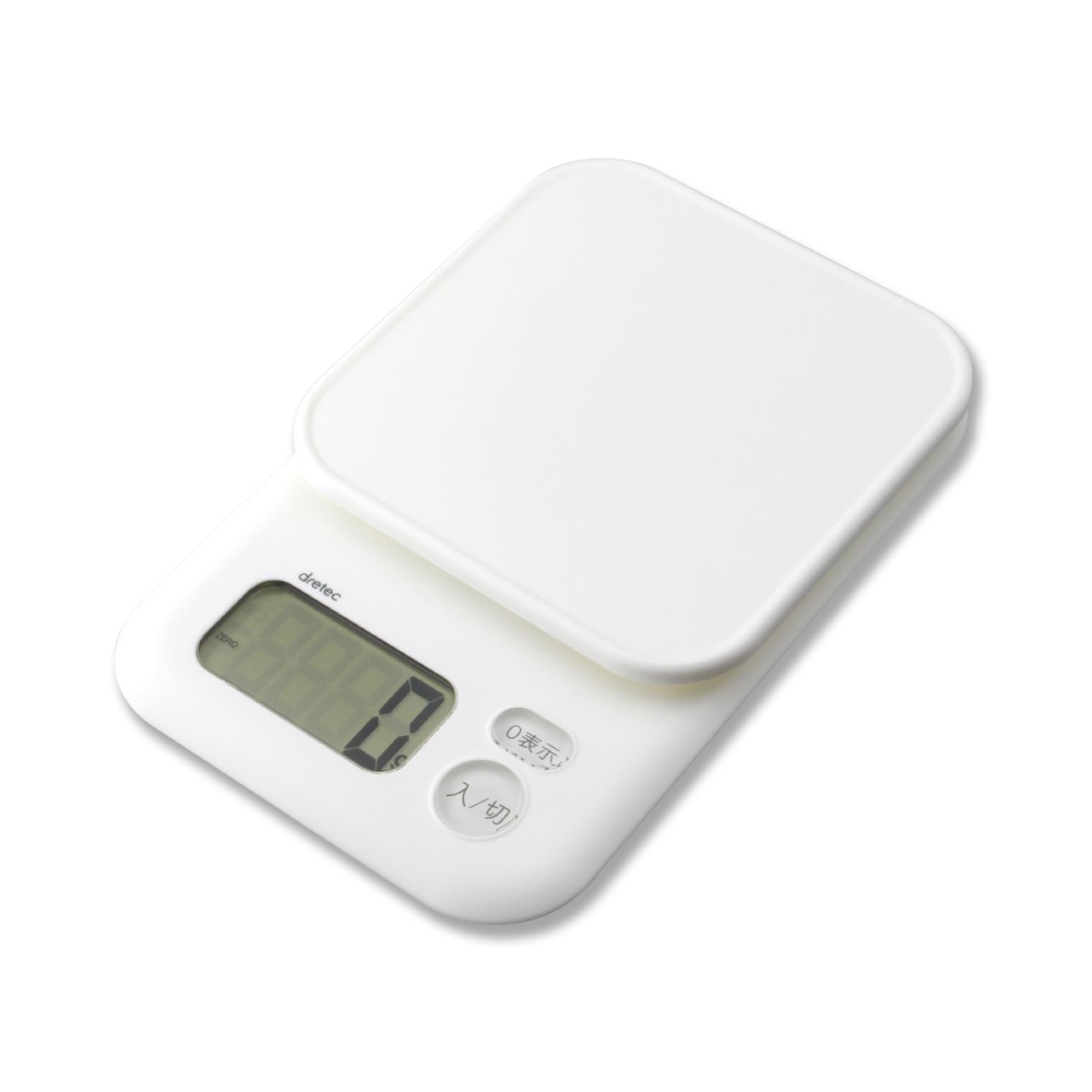 【DRETEC】「甘納許」大秤盤電子料理秤3kg-象牙(KS-805IV) - 全聯全電商