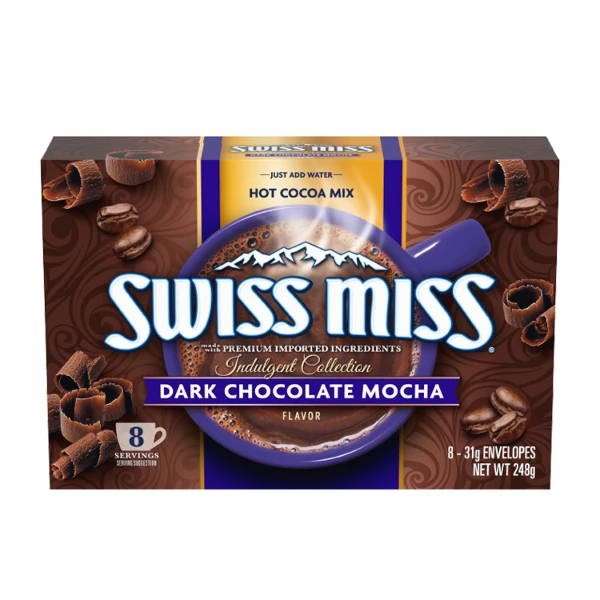 【SWISS MISS】黑摩卡風味可可粉(31克*8包)