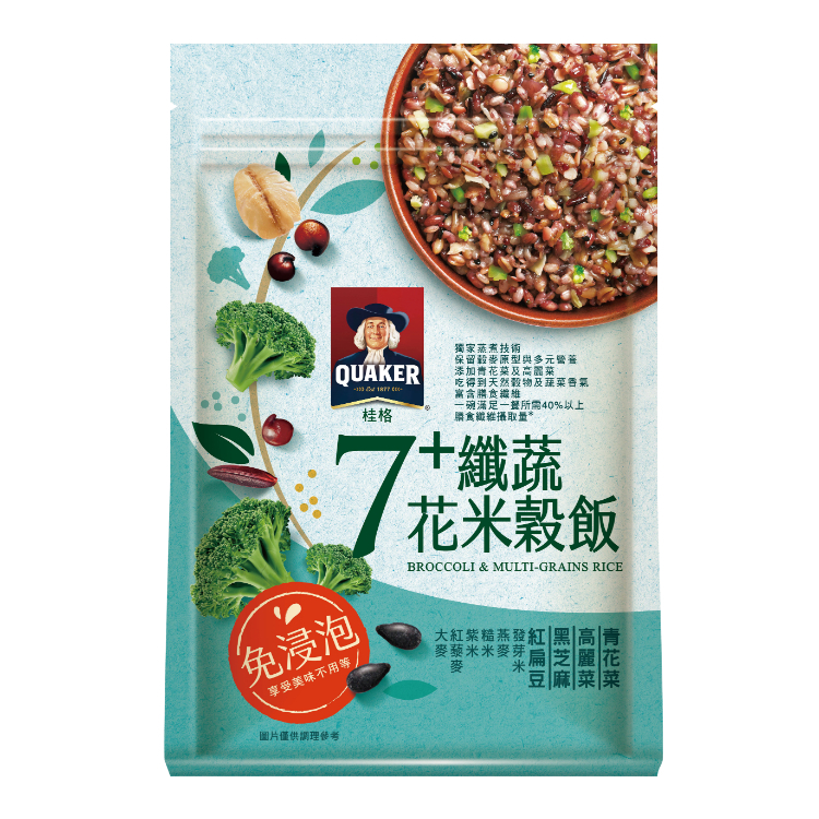 【桂格】免浸泡7+纖蔬花米穀飯(650g) - 全聯全電商