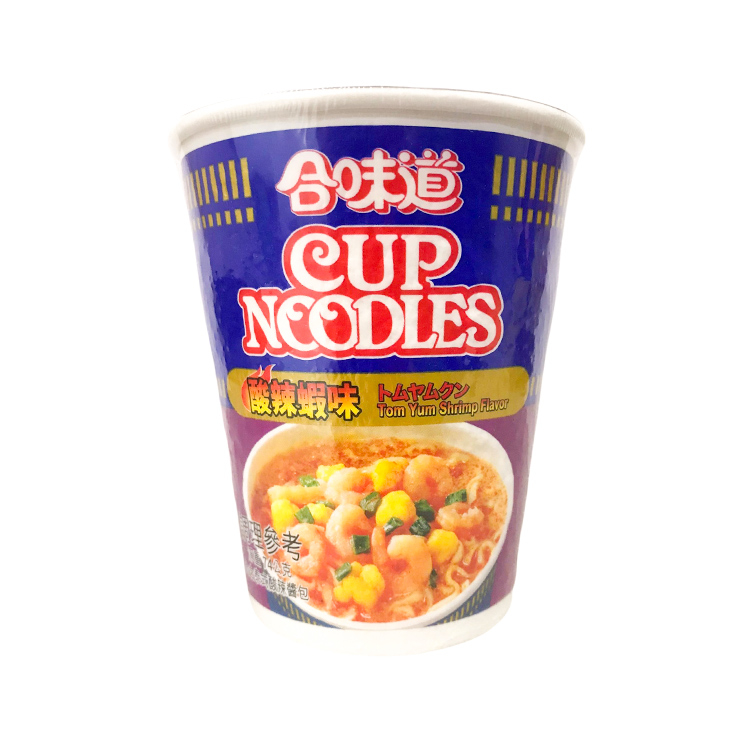 【NISSIN 日清】合味道酸辣蝦味杯麵(74g/杯/效期較短，效期依包裝標示)