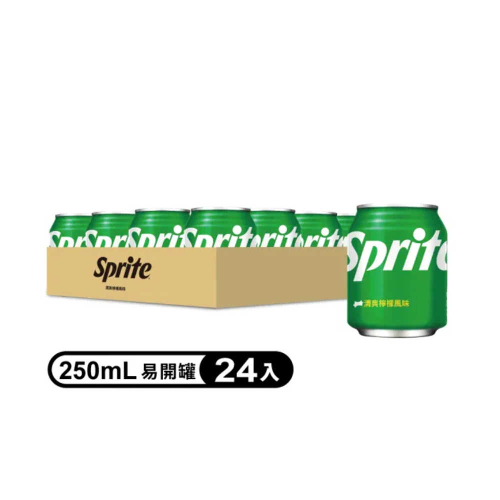 【Sprite 雪碧】汽水(250ml*24罐) - 全聯全電商
