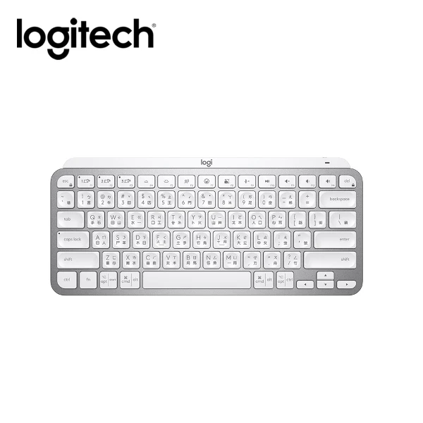 【Logitech 羅技】MX Keys Mini 智能無線鍵盤 珍珠白(精簡尺寸節省空間好攜帶)