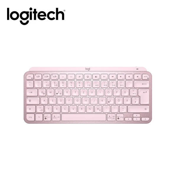 【Logitech 羅技】MX Keys Mini 智能無線鍵盤 玫瑰粉(精簡尺寸節省空間好攜帶)