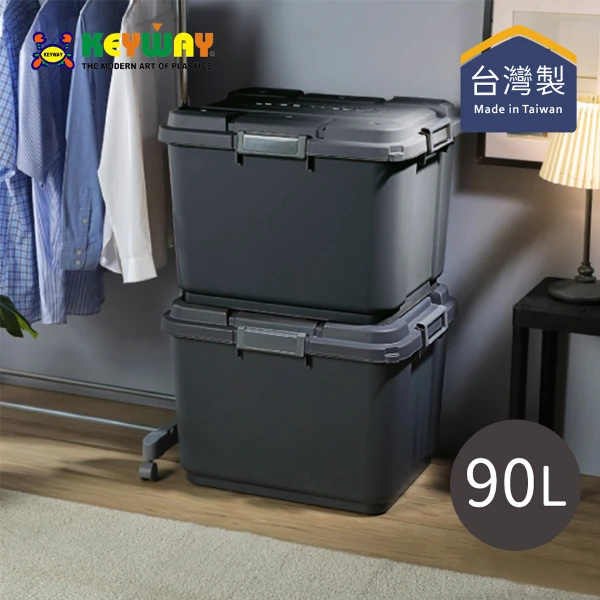 【KEYWAY 聯府】TK902 SUV 多功能滑輪整理箱-90L(多色可選)