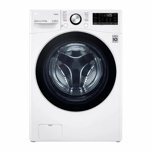 <618必搶>【LG 樂金】15公斤◆WiFi蒸洗脫烘變頻滾筒洗衣機◆冰磁白(含基本安裝) (WD-S15TBD)