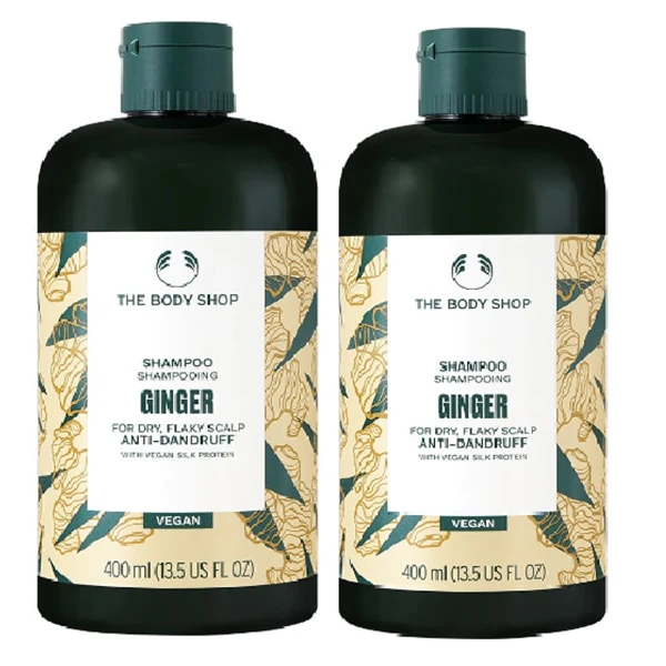 【THE BODY SHOP 美體小舖】薑根鏗活調理洗髮精400ml*2入組(航空版)