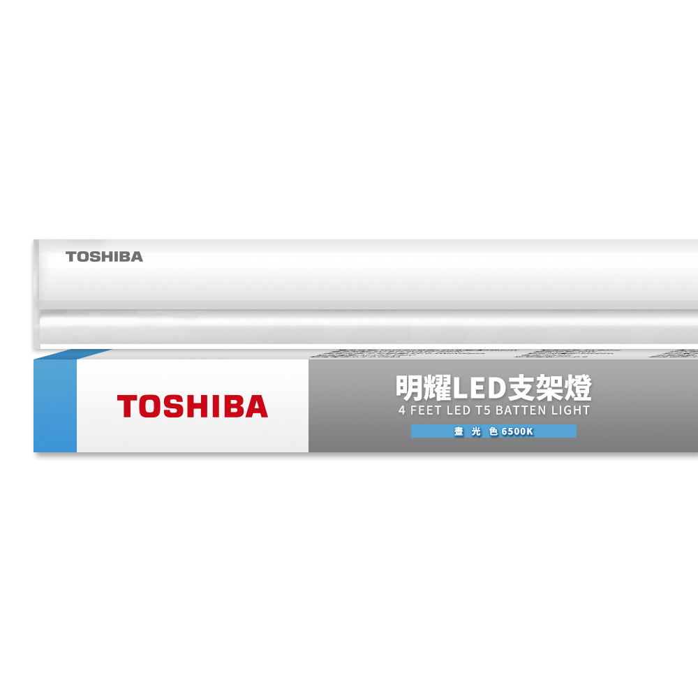 TOSHIBA 東芝】4入組4呎20W 日本LED明耀支架燈(白光/黃光/自然光) - 全