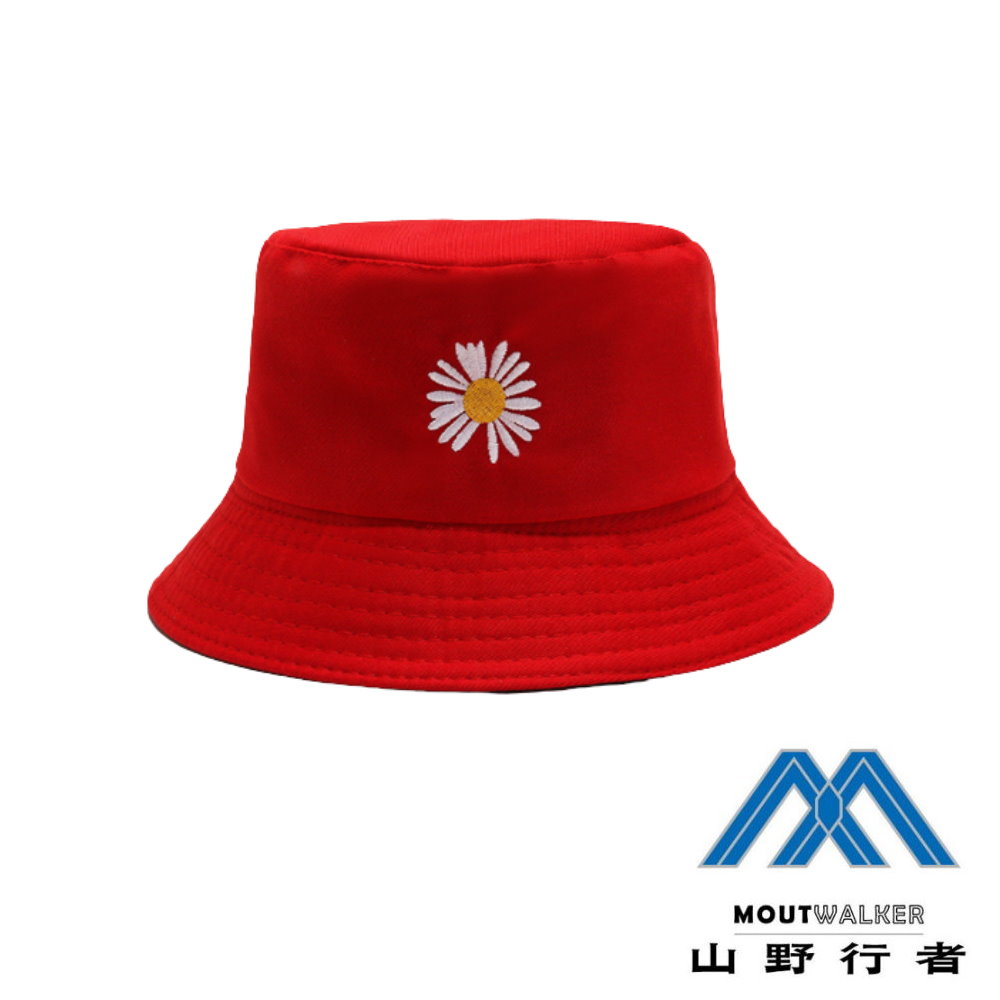 山野行者】小雛菊短帽檐雙面漁夫帽(抗UV/休閒/戶外運動)(MW-2071) - 全