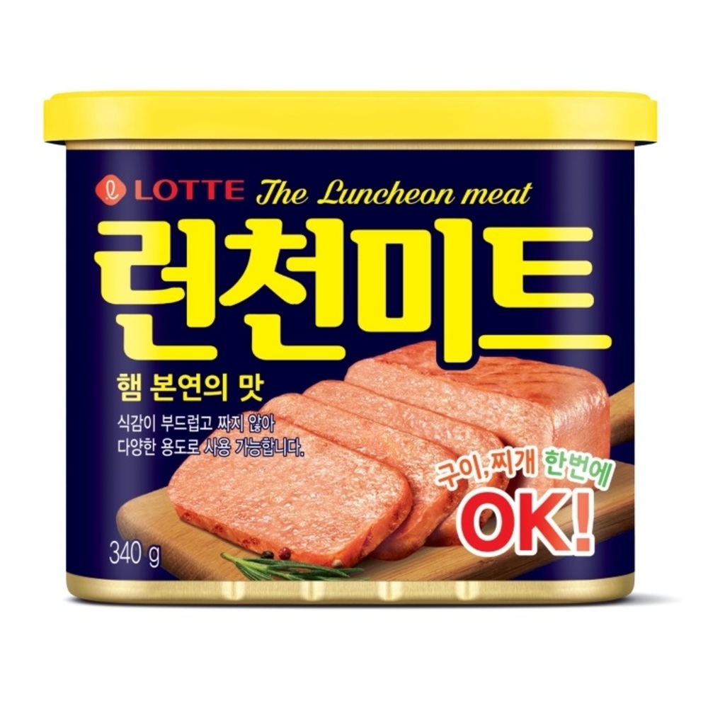 【LOTTE 樂天】LOTTE 午餐肉(340g/效期較短，效期依包裝標示)