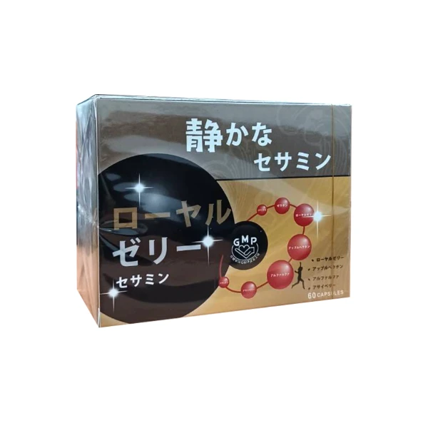 【上辰】 蜂王乳+芝麻明E膠囊(日本原裝進口)(60粒)