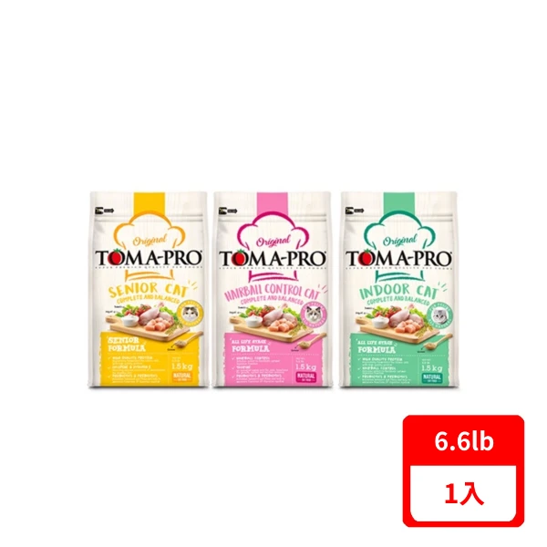 【TOMA-PRO 優格】經典系列 貓糧 6.6lb(3kg)(*1入)
