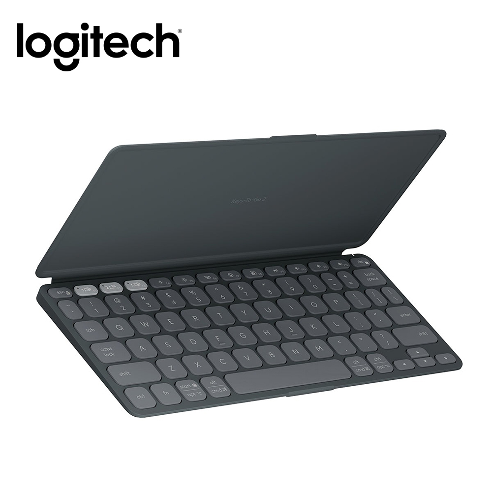 【Logitech 羅技】Keys-To-Go 2 平板藍牙鍵盤 石墨黑(適用於平板電腦) - 全聯全電商