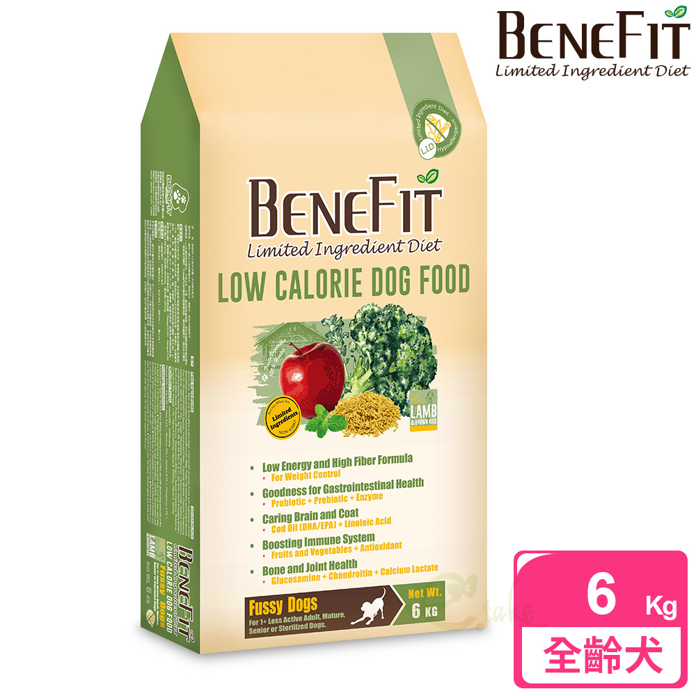 【BENEFIT 斑尼菲】L.I.D. 體態犬(6kg 羊肉糙米配方)