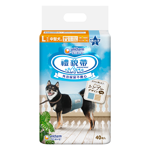 【Unicharm Pet】禮貌帶男用迷彩-L(40片)