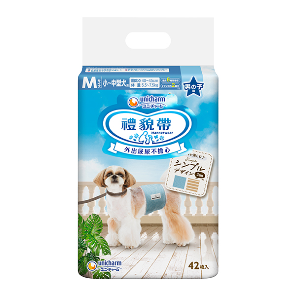 【Unicharm Pet】禮貌帶男用迷彩-M(42片)