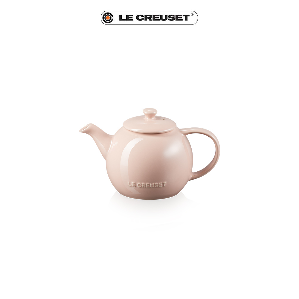 Le Creuset】造型瓷器花蕾系列茶壺650ml(甜薄荷/花漾粉/肉豆蔻) - 全聯