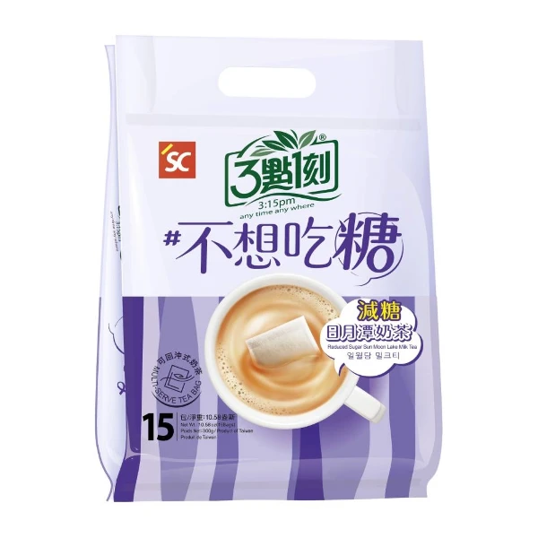 【3點1刻】不想吃糖-日月潭奶茶(減糖)(20g*15入)