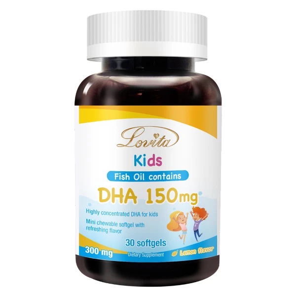 【LOVITA 愛維他】兒童魚油軟膠囊(含DHA150mg)(30錠)