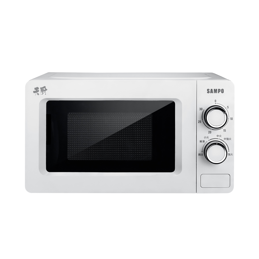【SAMPO 聲寶】天廚機械式微波爐20L(RE-C204TR/700W/有轉盤)