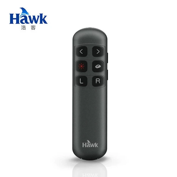 【Hawk 浩客】R310 空中飛鼠無線簡報器(圓潤造型人體工學按鍵設計)
