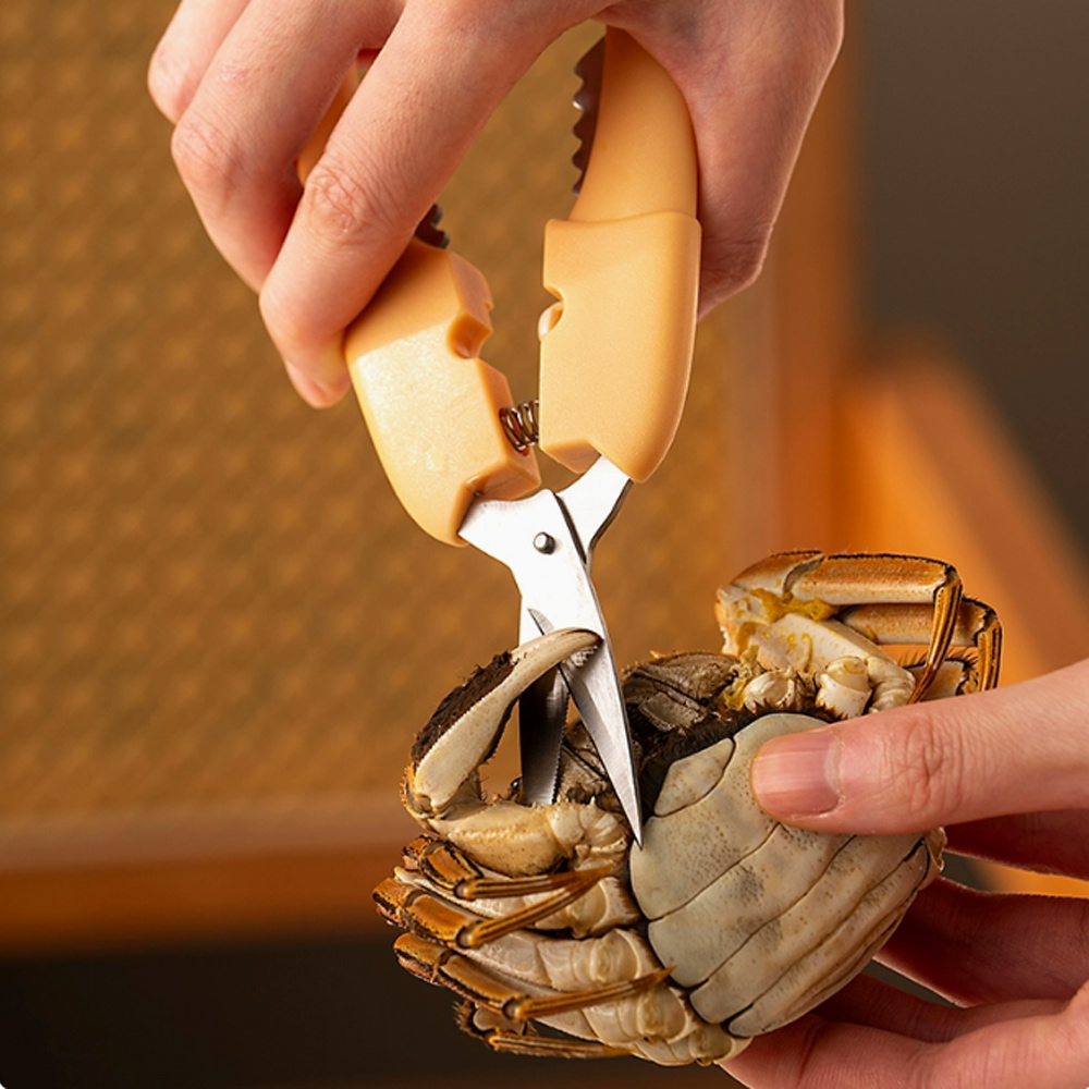 PUSH!】餐具廚房用品新款304不鏽鋼吃蟹工具蟹剝螃蟹剪刀吃蟹拆大閘蟹